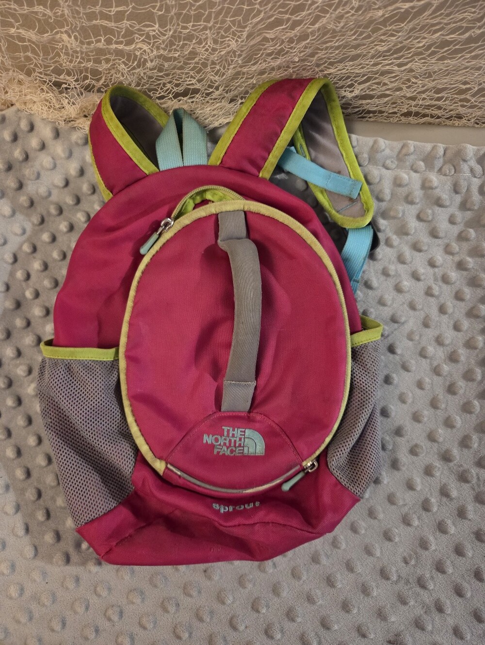 Used Pink Kids Sprout North Face Backpack Great For Hiking